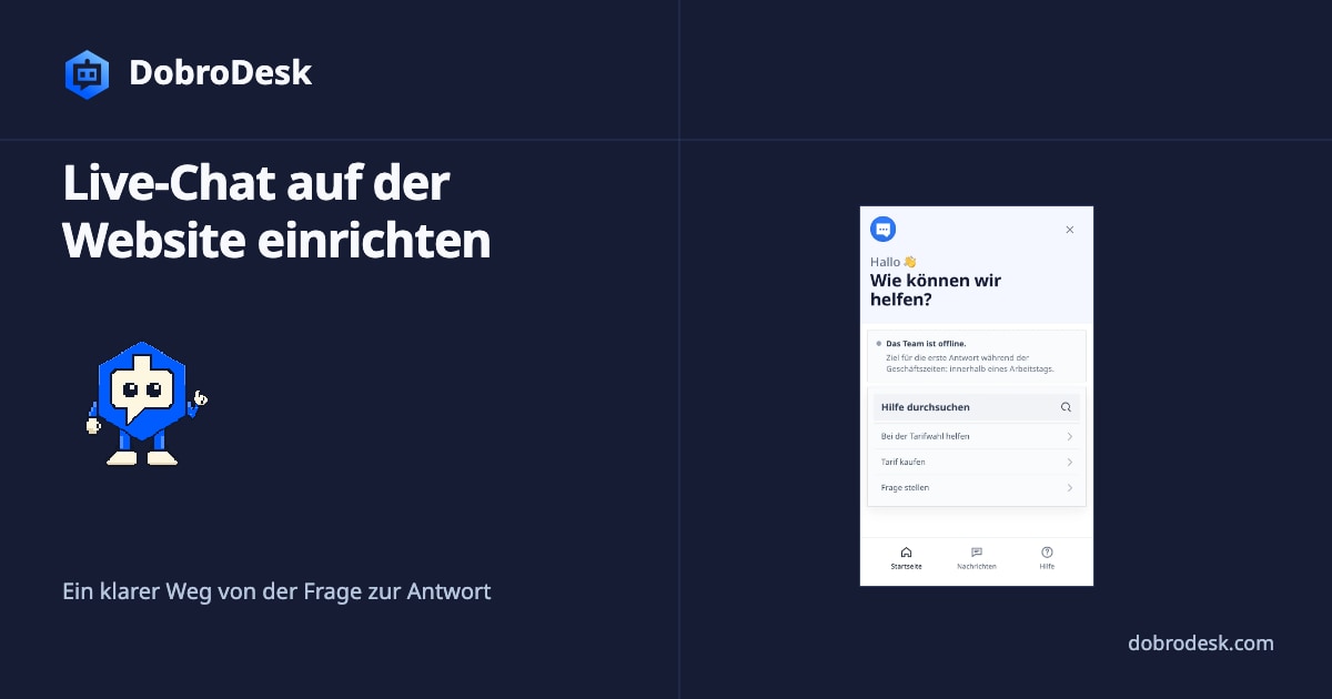 Live-Chat auf der Website einrichten: Checkliste für den Start