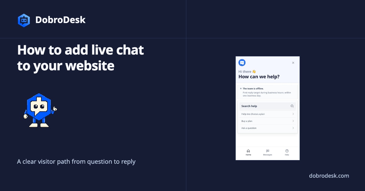 How to add live chat to your website: a launch checklist