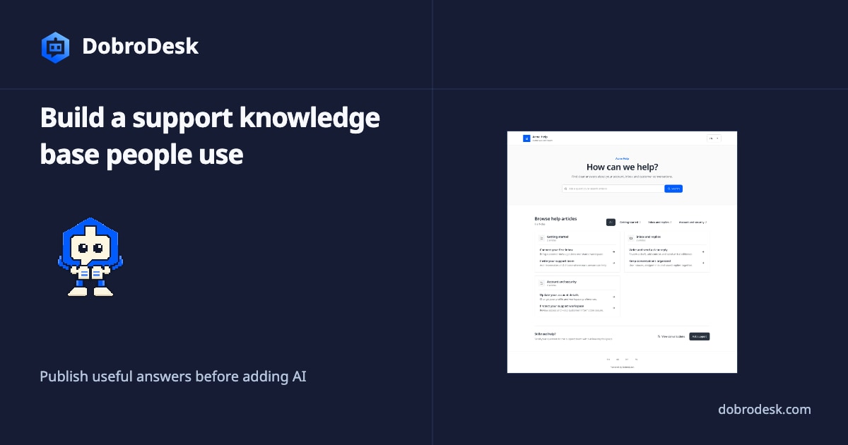 How to build a customer support knowledge base people can actually use