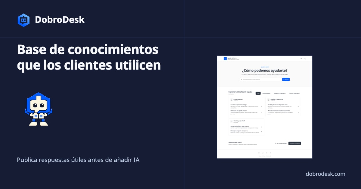 Cómo crear una base de conocimientos de soporte que los clientes utilicen