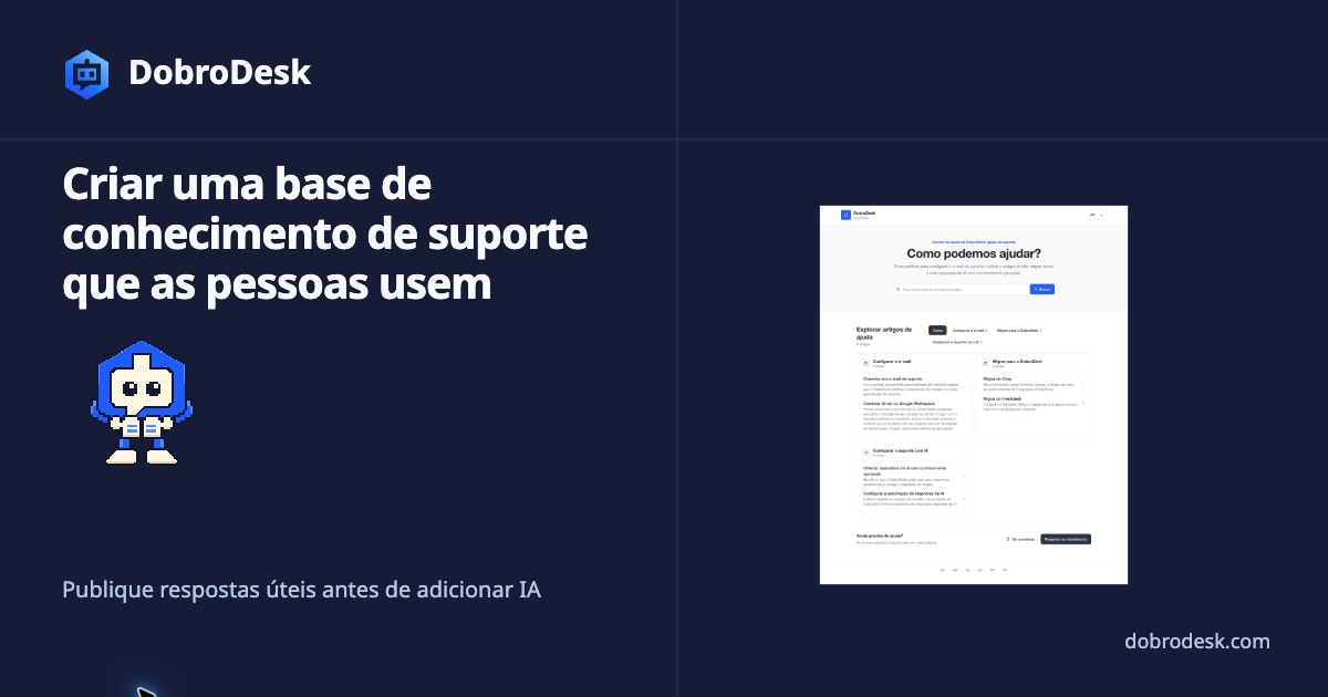Como criar uma base de conhecimento de atendimento que as pessoas realmente usam
