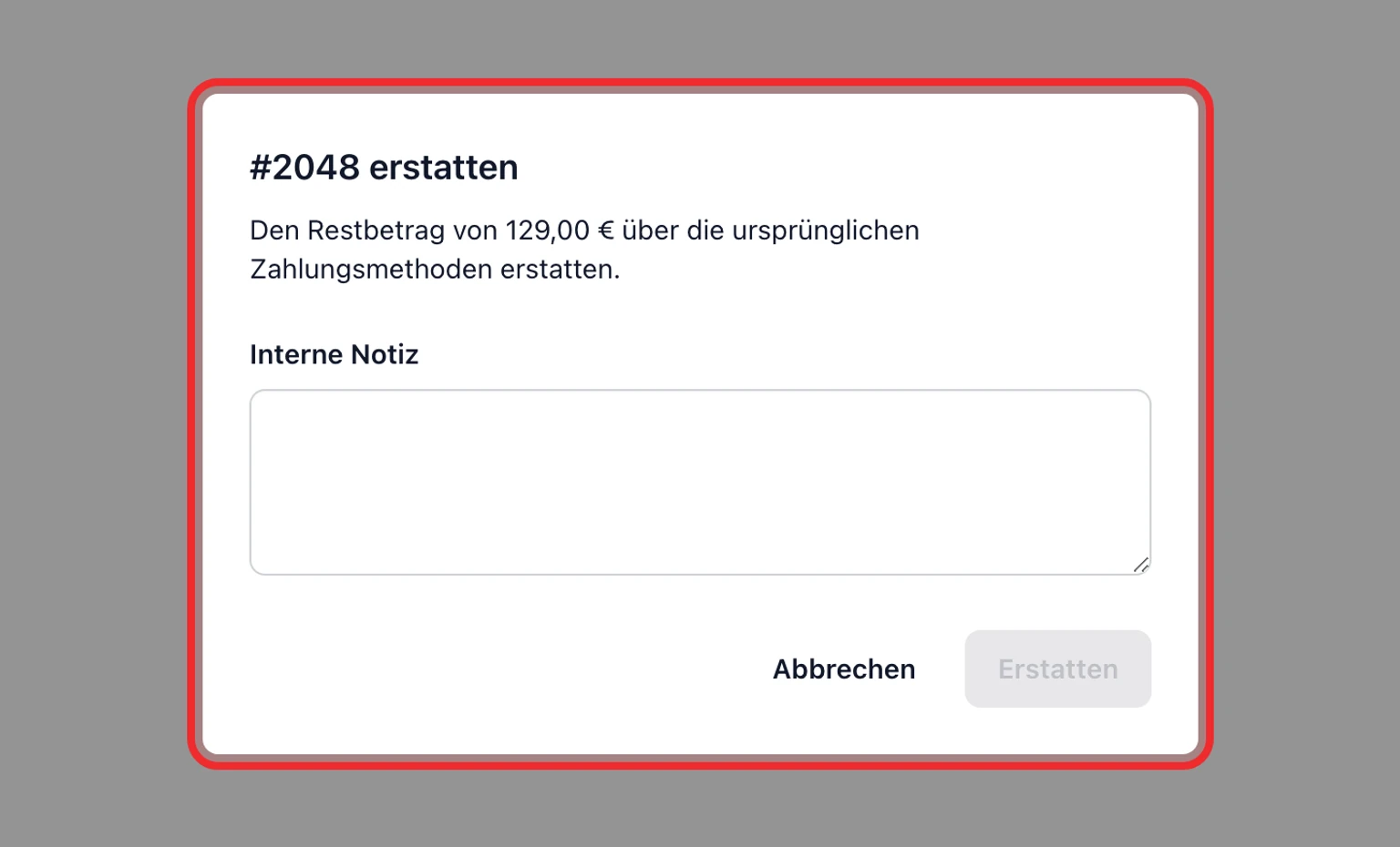 Shopify-Kundendaten verbinden: Bestellung erstatten oder stornieren