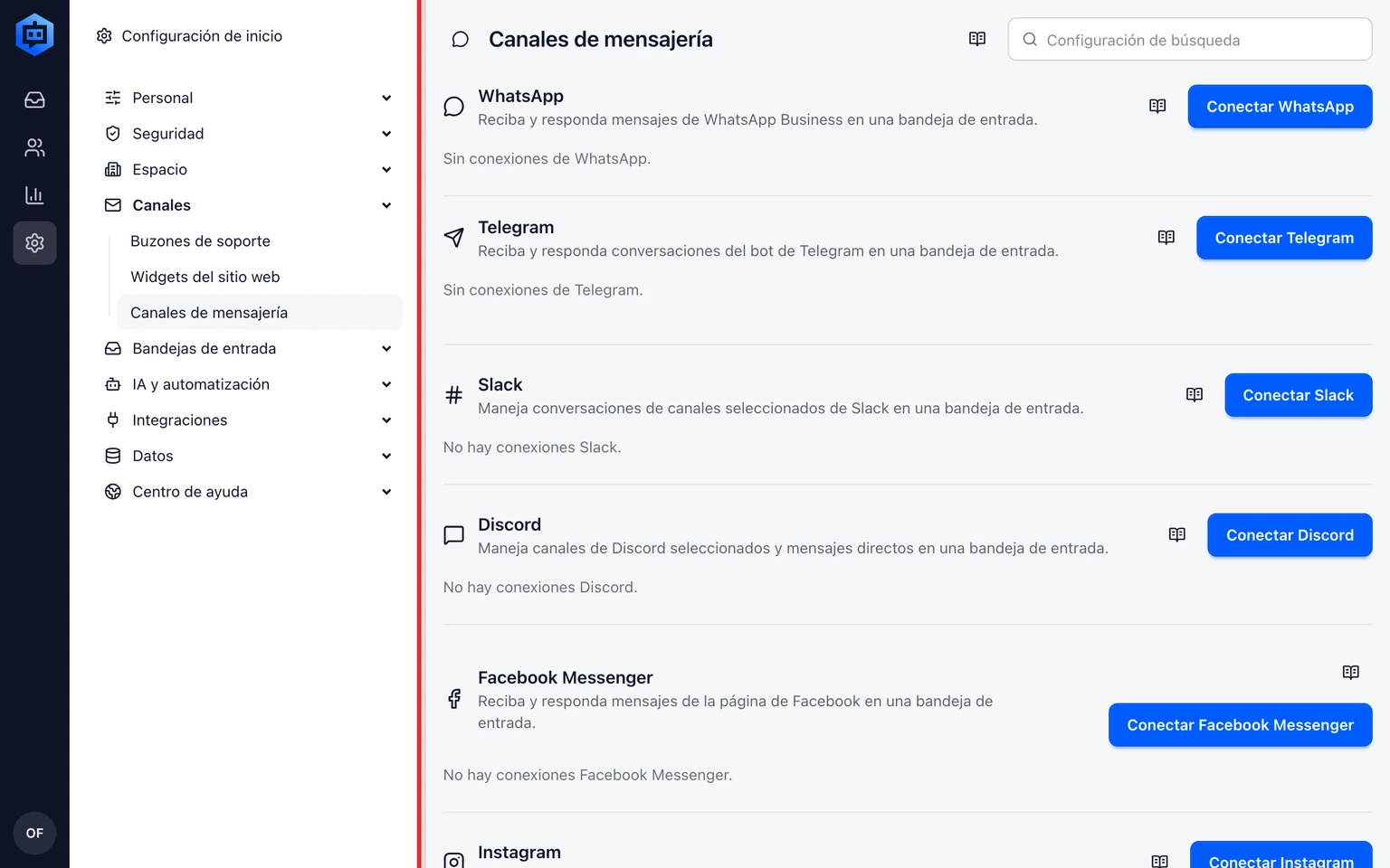Conectar un canal de soporte de WhatsApp: Completa la verificación del callback en Meta