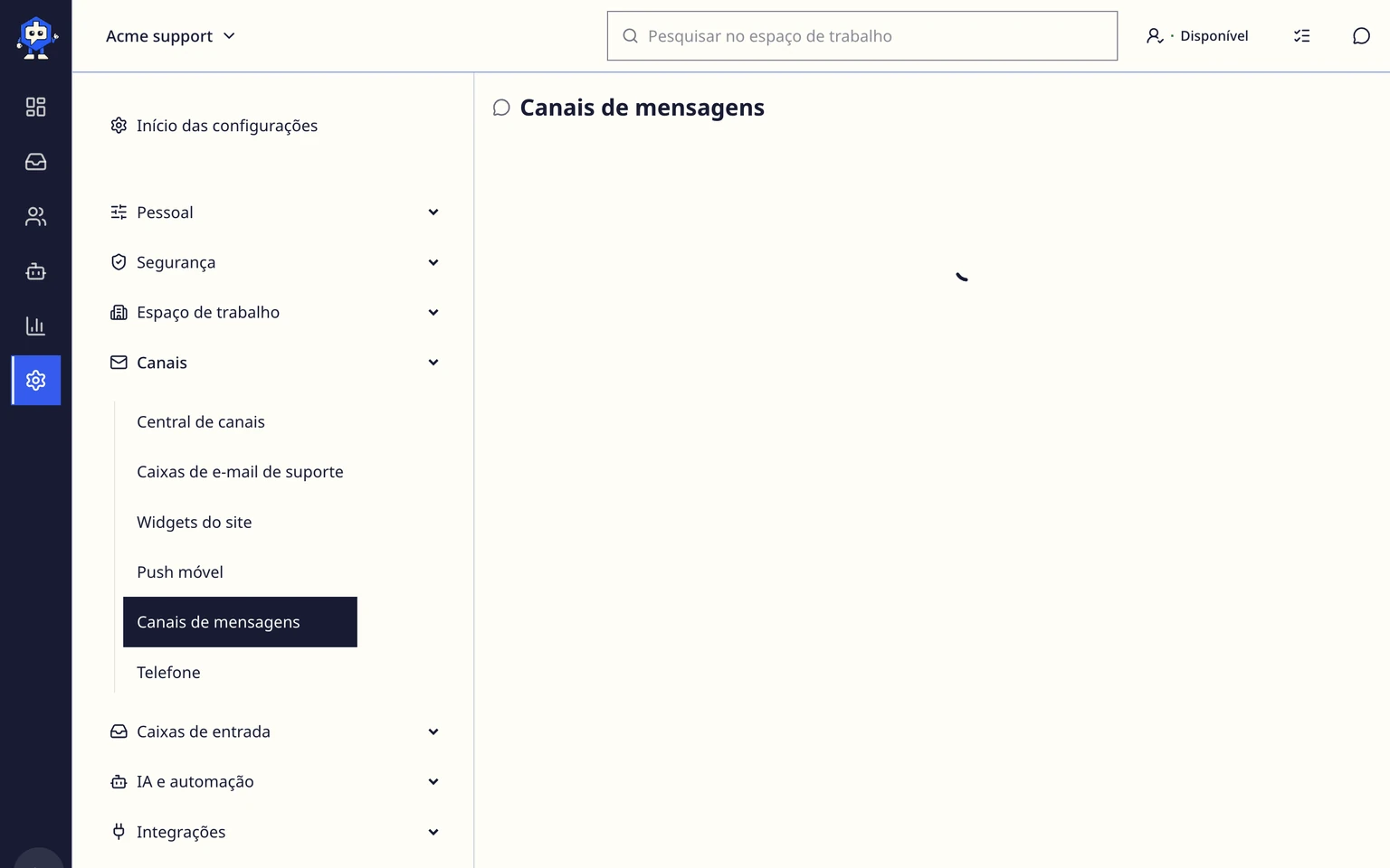 Conectar um canal de suporte do WhatsApp: Concluir a verificação do callback na Meta