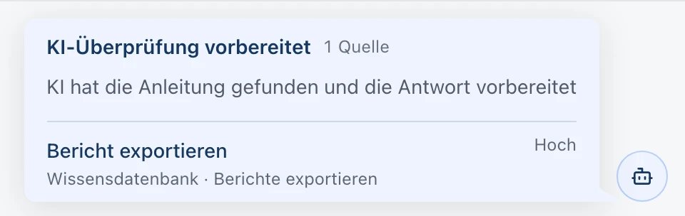 Antworten finden, ohne das Gespräch zu verlassen.