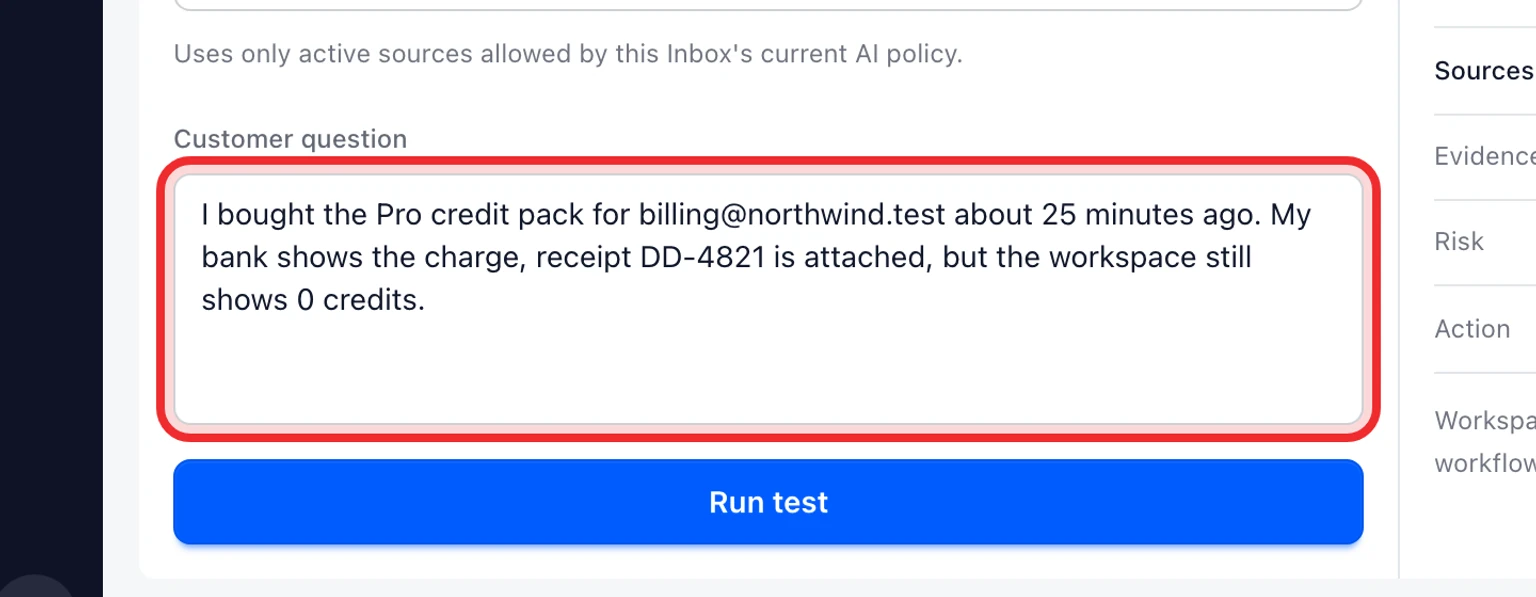 Configure AI replies for the website widget: Prepare approved answers first, 5. Select Create source. Repeat these steps for the other supported language instead of mixing languages in one answer.