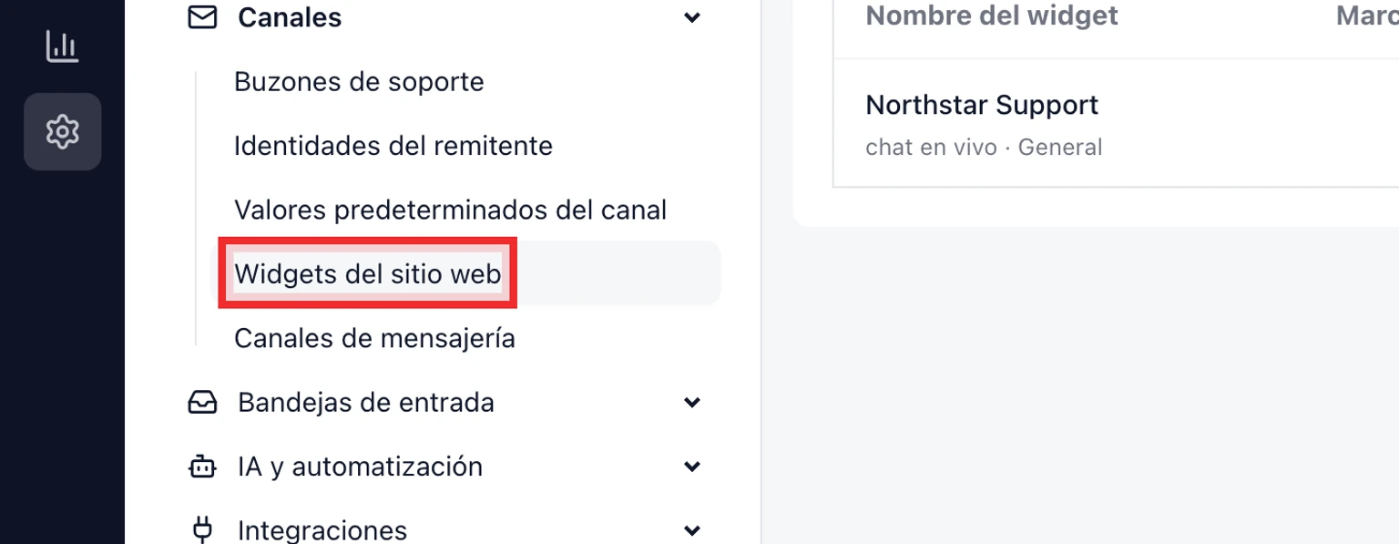 Conecta las integraciones de DobroDesk e importa datos: Instala y lanza el widget del sitio