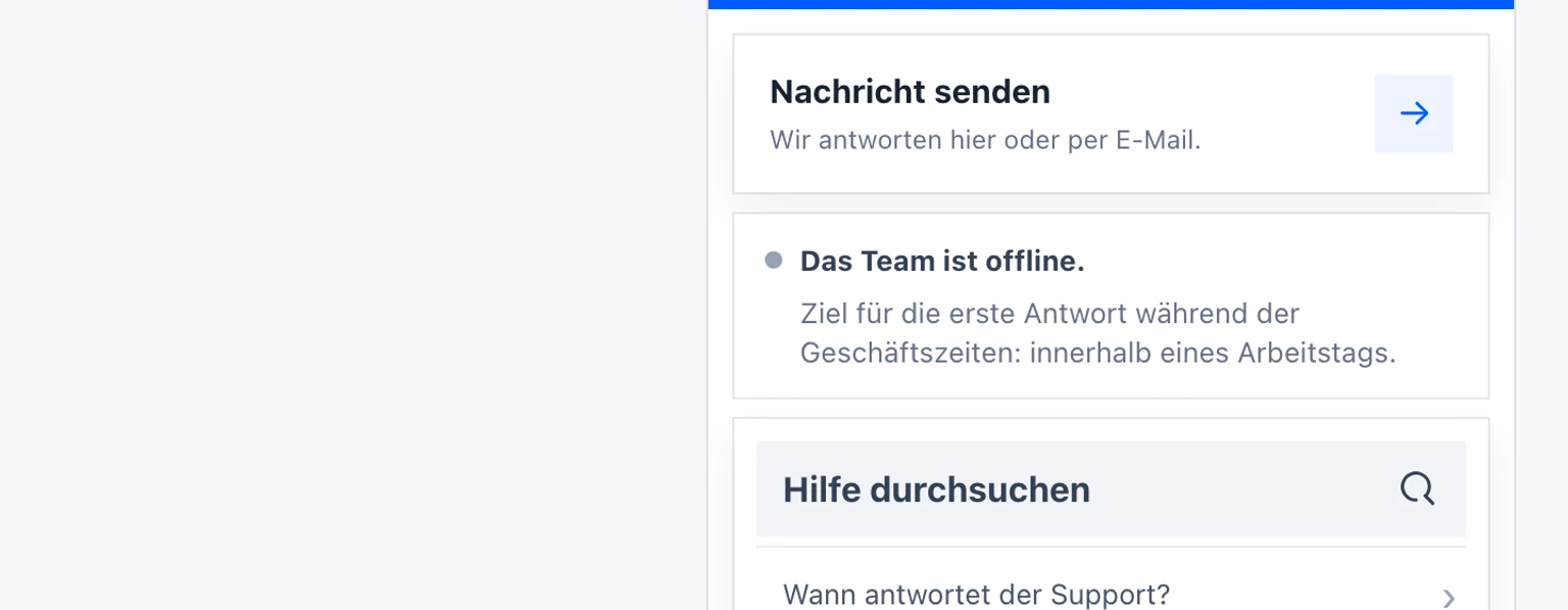 Dateien und Screenshots im Website-Widget senden: Screenshot anhängen und prüfen, 2. Wählen Sie die Bildaktion für einen Screenshot oder die Dateiaktion für eine andere unterstützte Datei.
