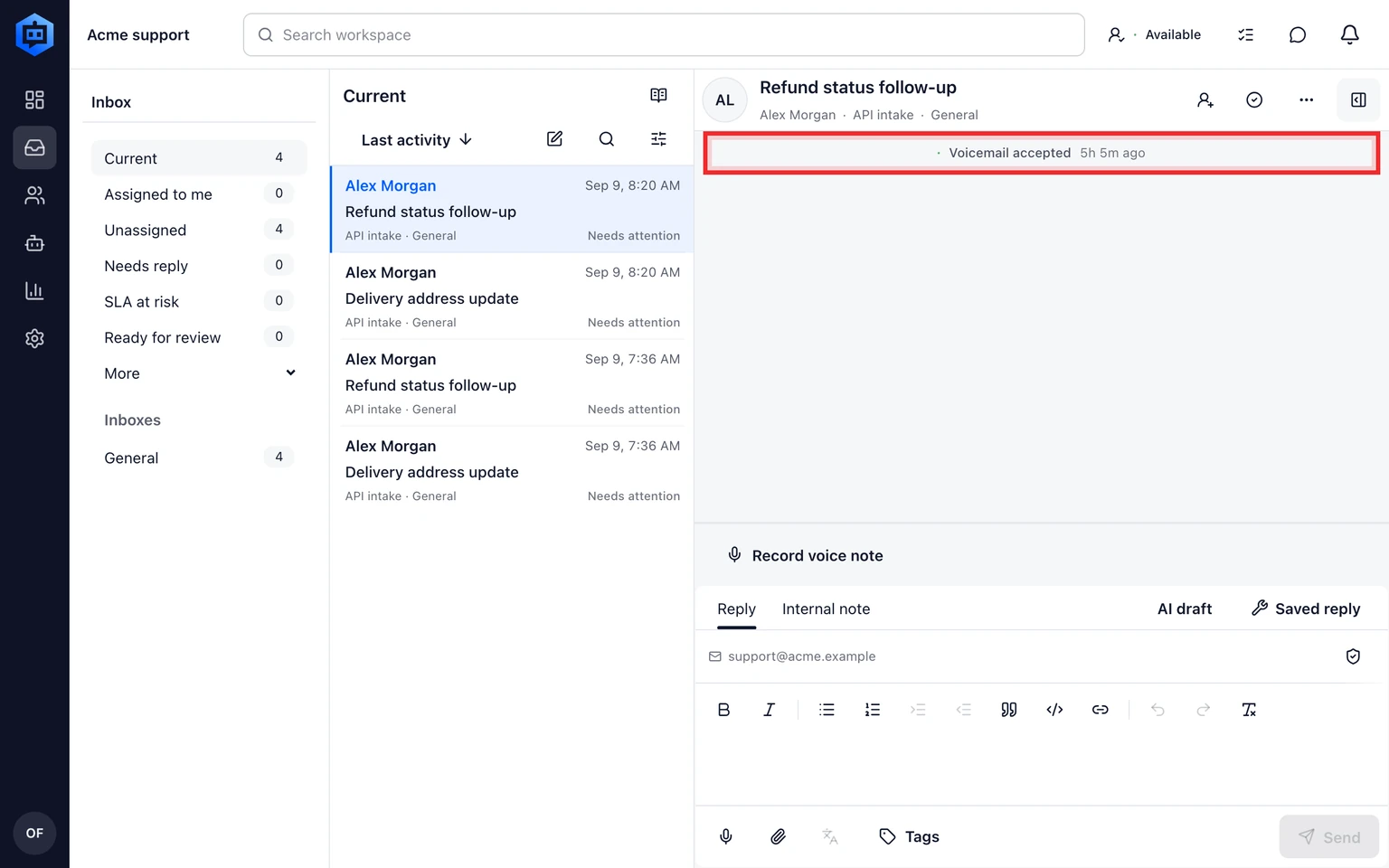 Manage phone number routing and release: Handle voicemail and fallback outcomes