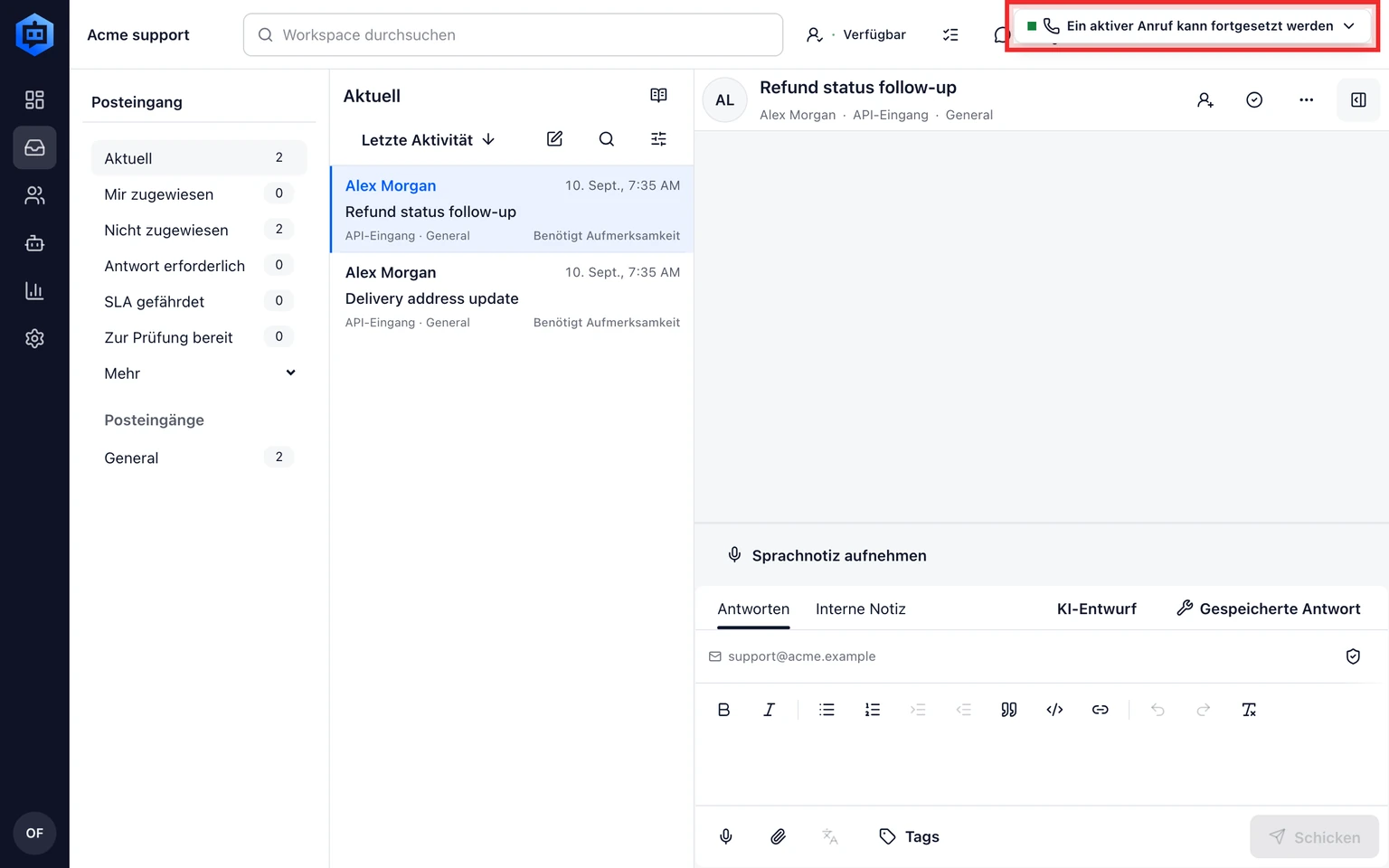 Telefonnummern zuordnen und freigeben: Browseranruf sicher wiederherstellen