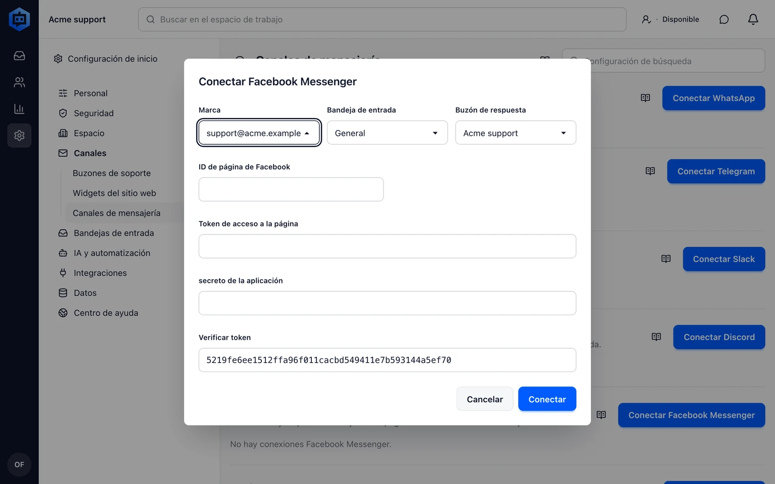 Gestiona conversaciones privadas de Facebook e Instagram: Responde en el hilo privado