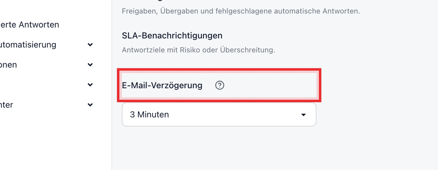 Benachrichtigungen für Teammitglieder verwalten: Eigene Benachrichtigungen auswählen, 3. Wählen Sie, welche Ereignisse zusätzlich die E-Mail-Adresse Ihres Arbeitsbereichskontos erreichen dürfen.