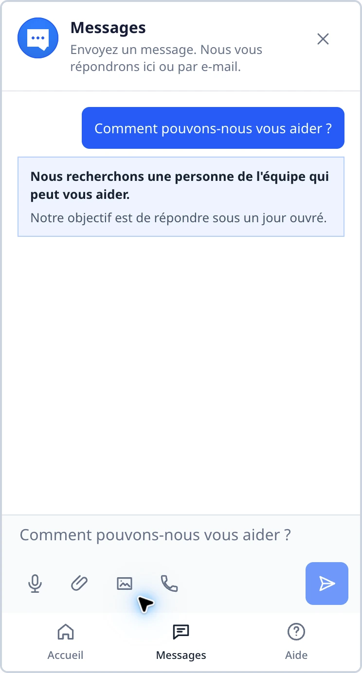 Utiliser la voix du navigateur en toute sécurité dans le widget: Démarrer et arrêter une session vocale