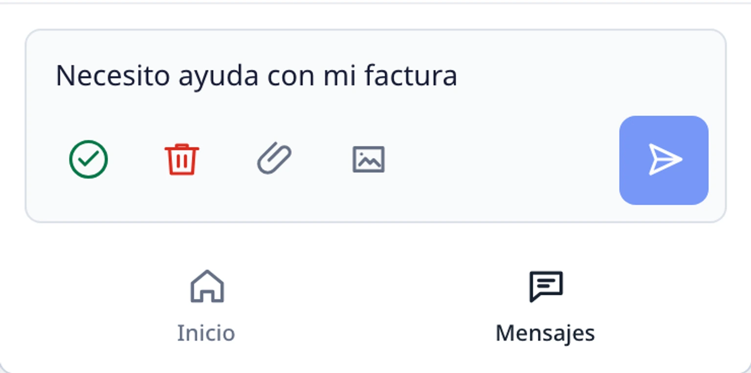 Usa el micrófono en el widget del sitio web: Revisa, conserva o borra las palabras