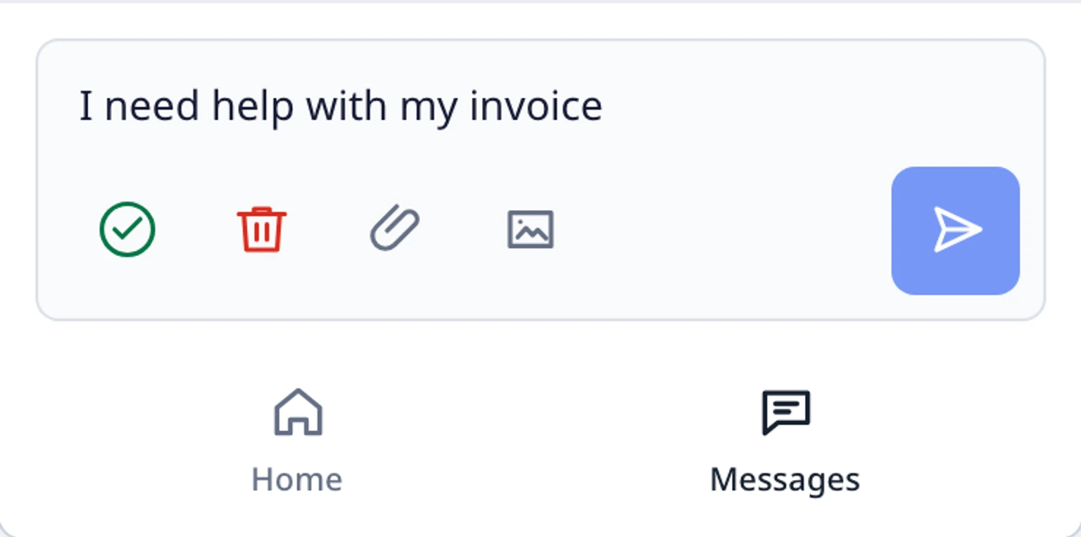 Use the microphone in the website widget: Review, keep or delete the words