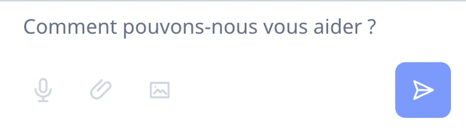 Utiliser le microphone dans le widget du site: Démarrer et arrêter l'enregistrement